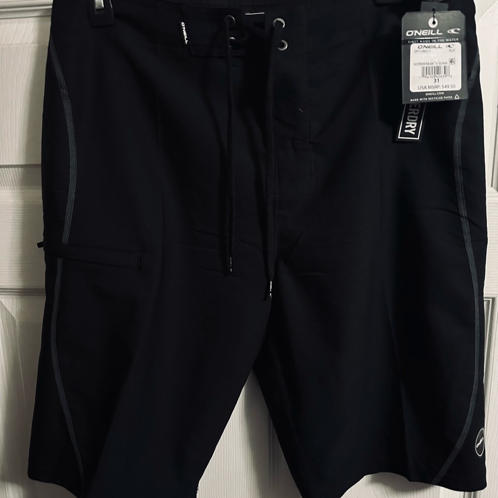 ONEILL Mens black swim trunks NWT